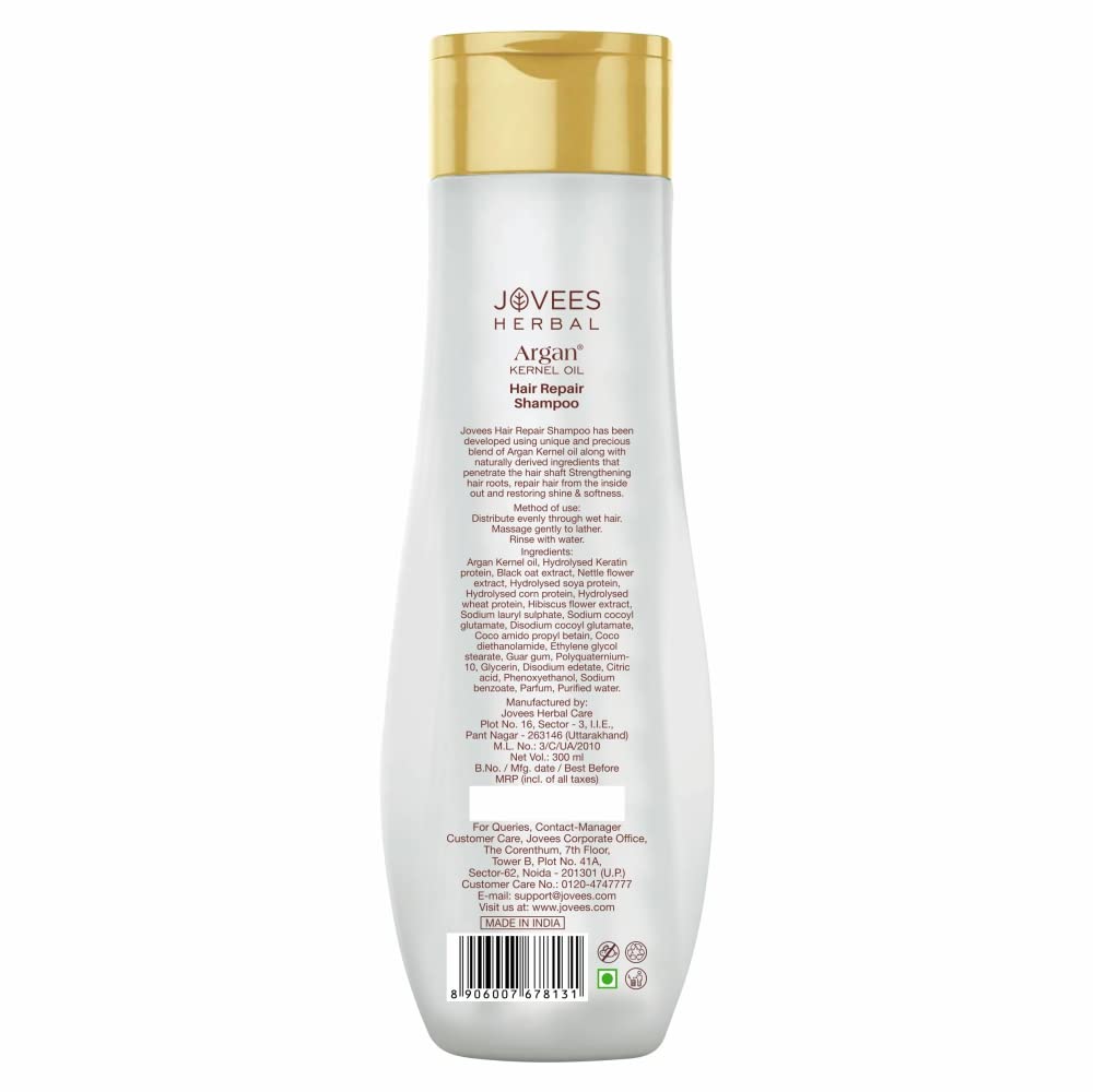 Jovees Herbal Argan Kernal Oil Hair Repair Shampoo For All Hair Types – view 2