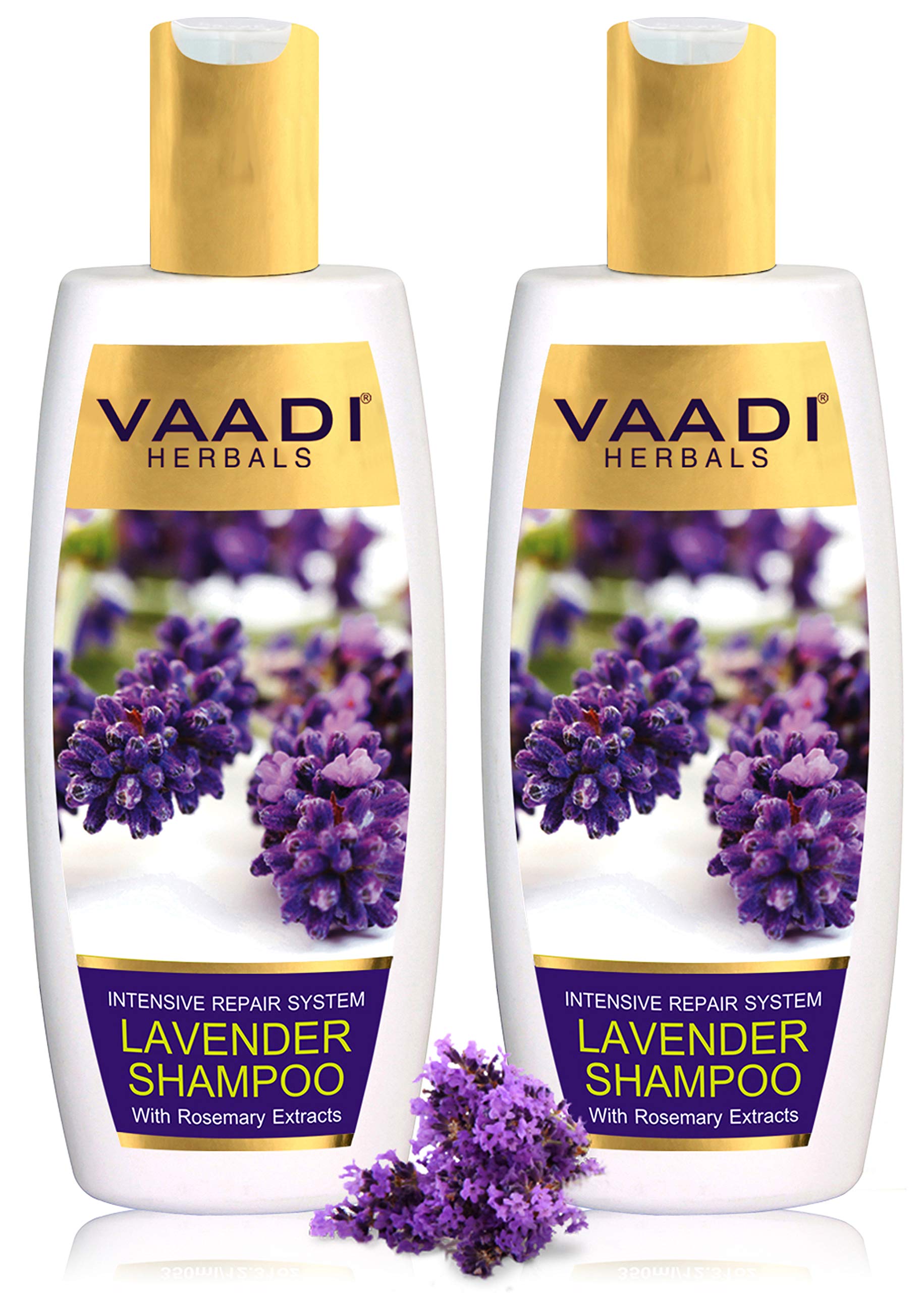Vaadi Herbals Lavender Shampoo with Rosemary Extract, 350ml (Pack of 2) – view 2
