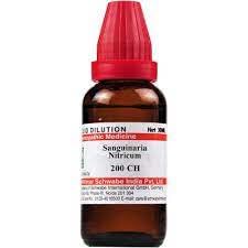 Dr. Willmar Schwabe India Sanguinaria Nitricum 200 CH 30 ml bottles