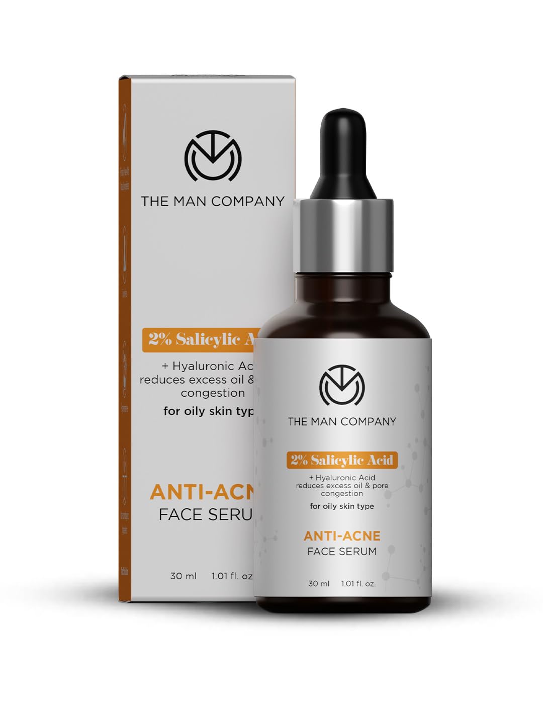 The Man Company salicylic acid face serum bottle fragrance-free 30 ml