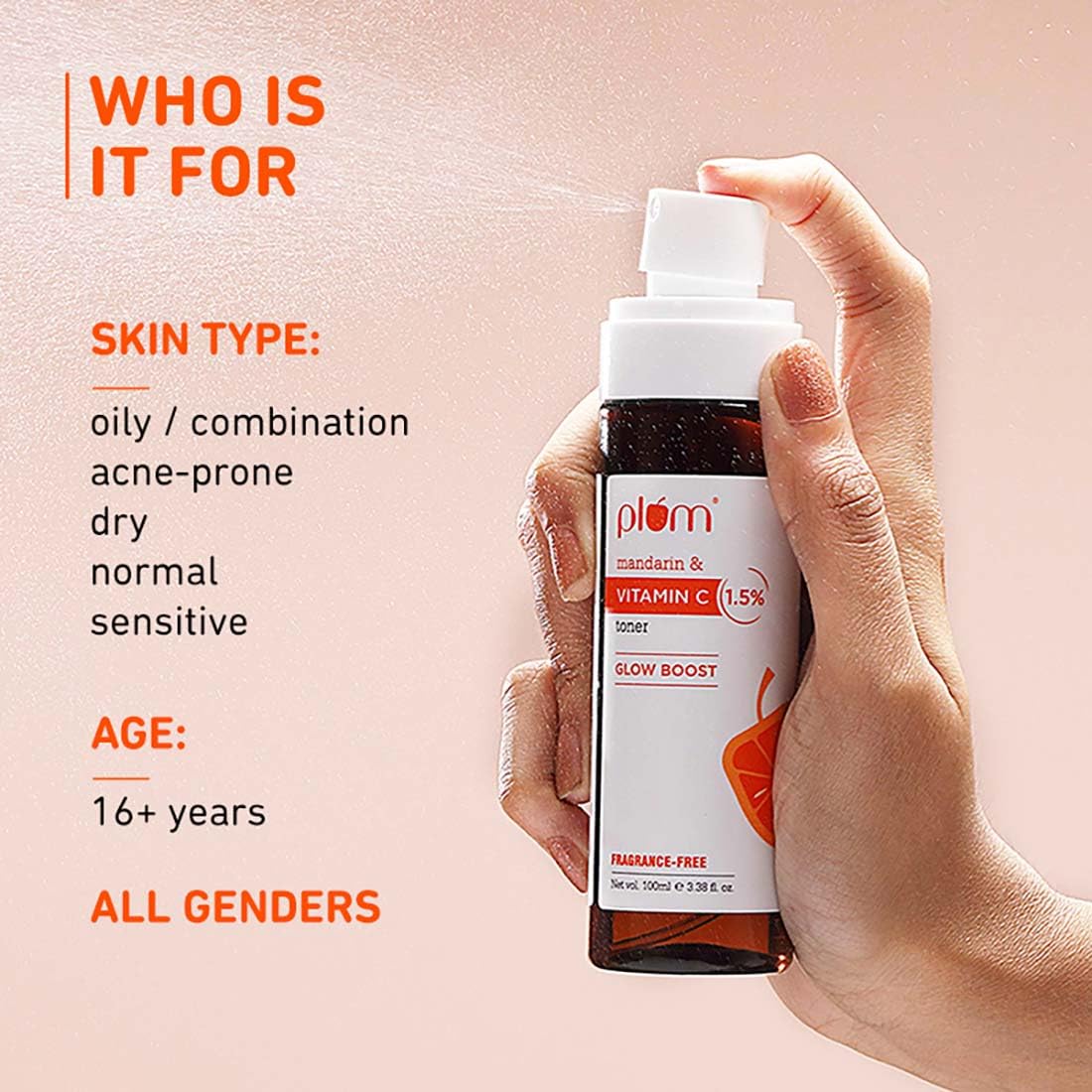 Plum Vitamin C Face Toner for Glowing Skin & Reduce Pigmentation – view 3