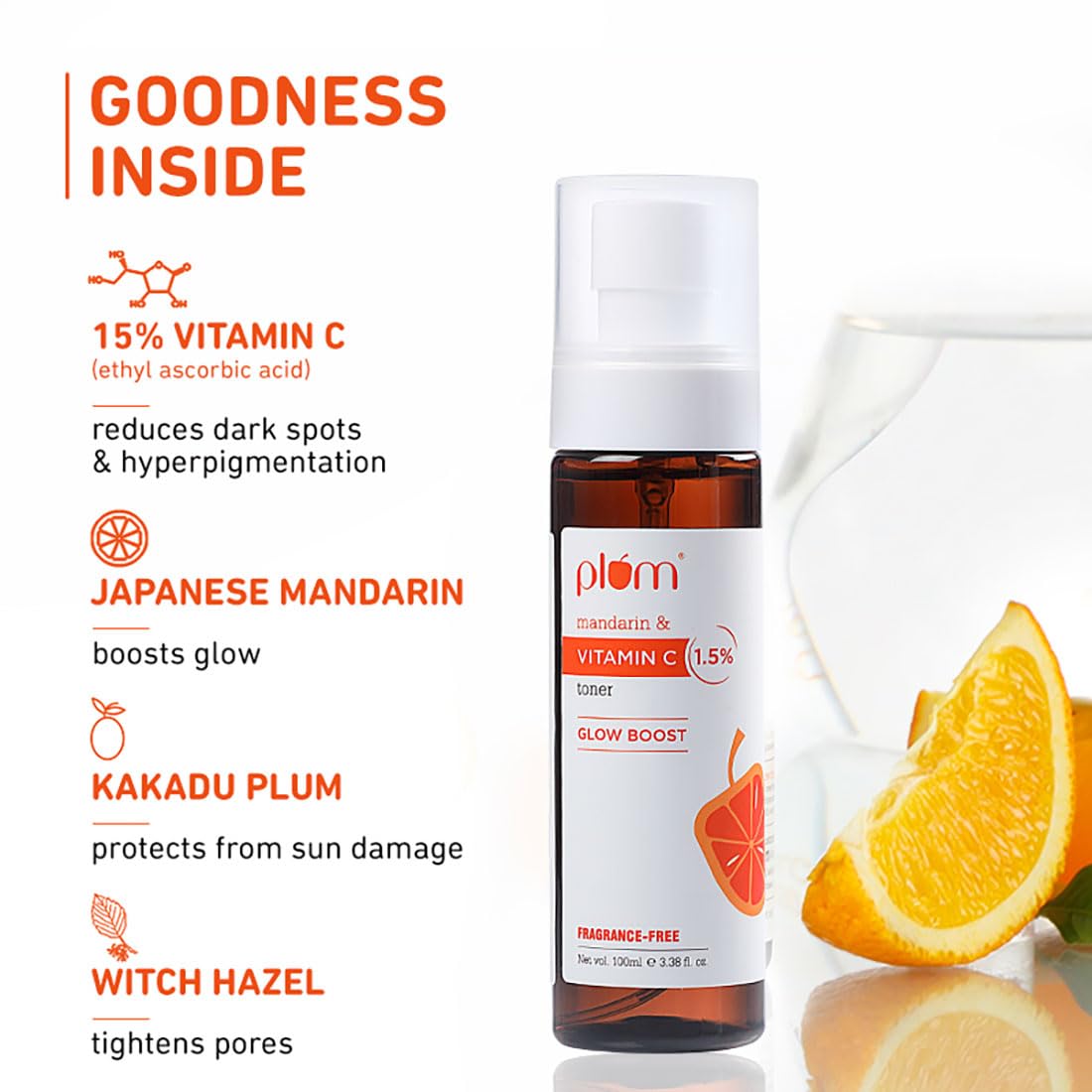 Plum Vitamin C Face Toner for Glowing Skin & Reduce Pigmentation – view 4