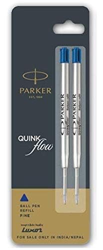 Parker Classic Gold Ball Pen With (Parker Quink Flow Refill Combo Pack 2 - Blue Ink) By DTL Company – view 5