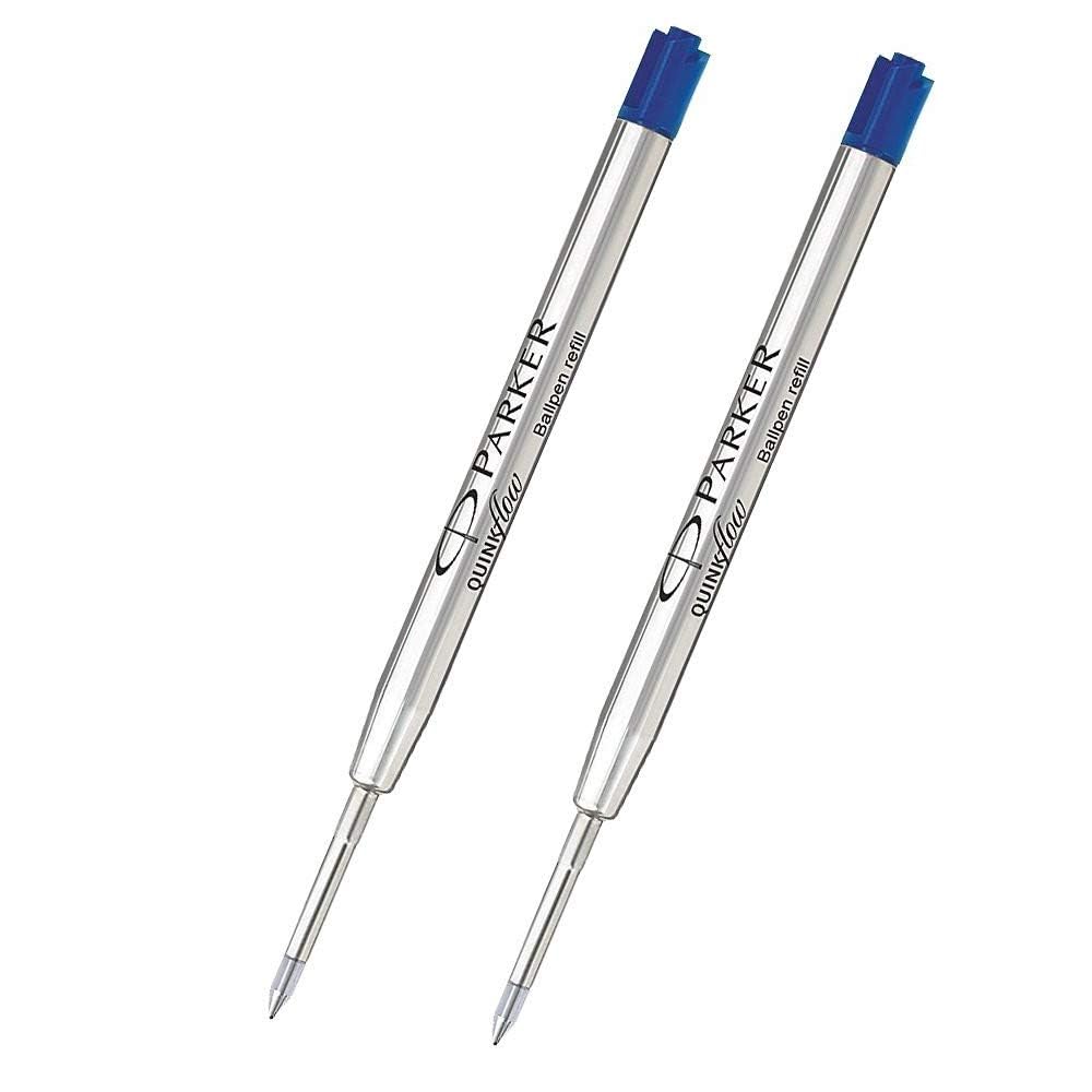 Parker Classic Gold Ball Pen With (Parker Quink Flow Refill Combo Pack 2 - Blue Ink) By DTL Company – view 6