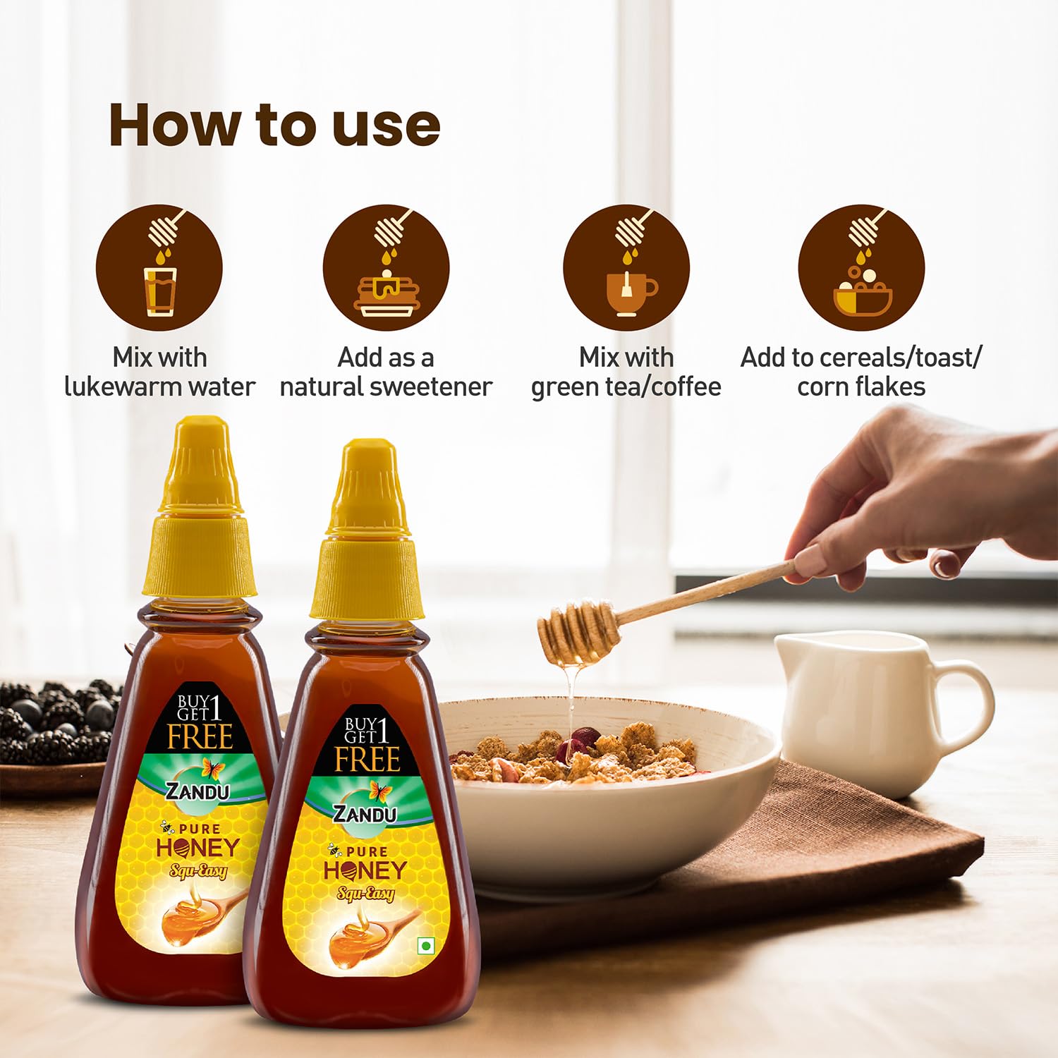 Zandu Pure Honey Squ-Easy (Buy 1 Get 1 Free) – view 8