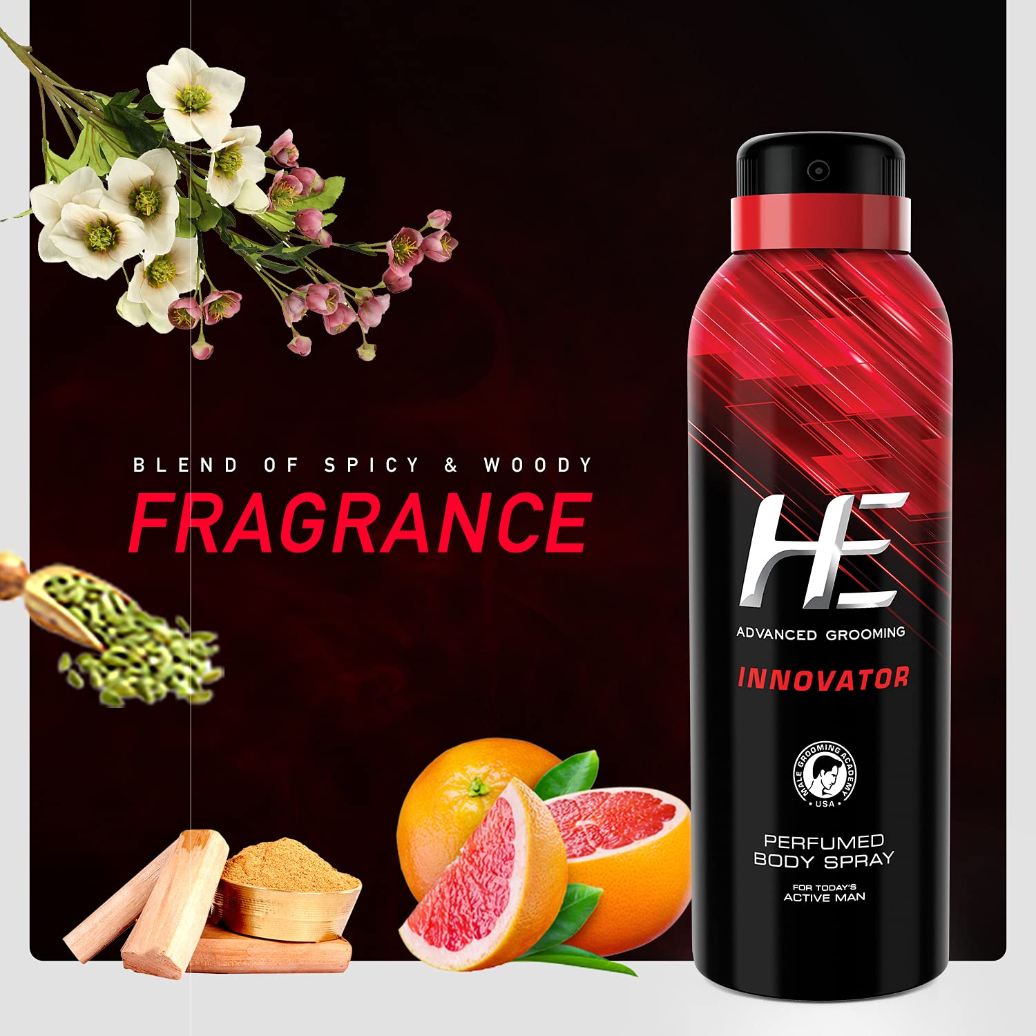 HE Perfumed Body Spray Innovator for Men, 150ml – view 5