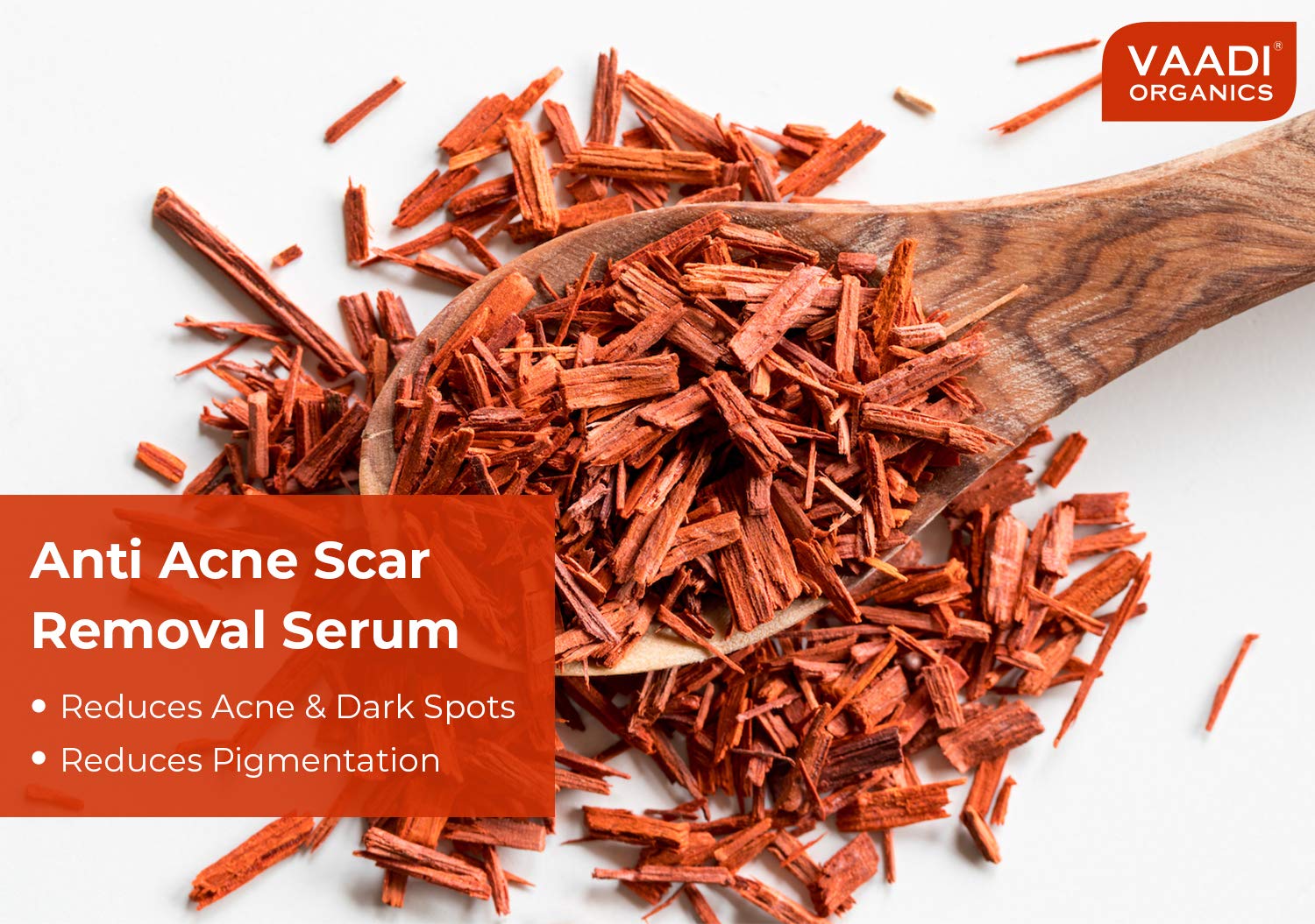 VAADI HERBALS Scar Removal Serum (Pure Mix Of Sandalwood Oil, Steam Distilled Neem & Fenugreek Extract) - Reduces Acne, Dark Spots & Pigmentation, 10 ml – view 3