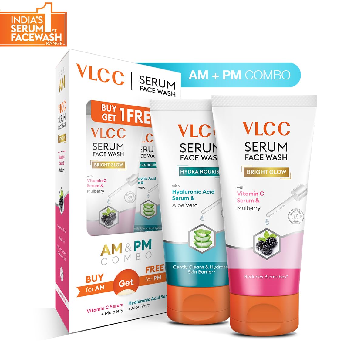 VLCC Vitamin C & Mulberry Serum Facewash - 150 ml to Reduce Blemishes & Brighten for AM – view 2