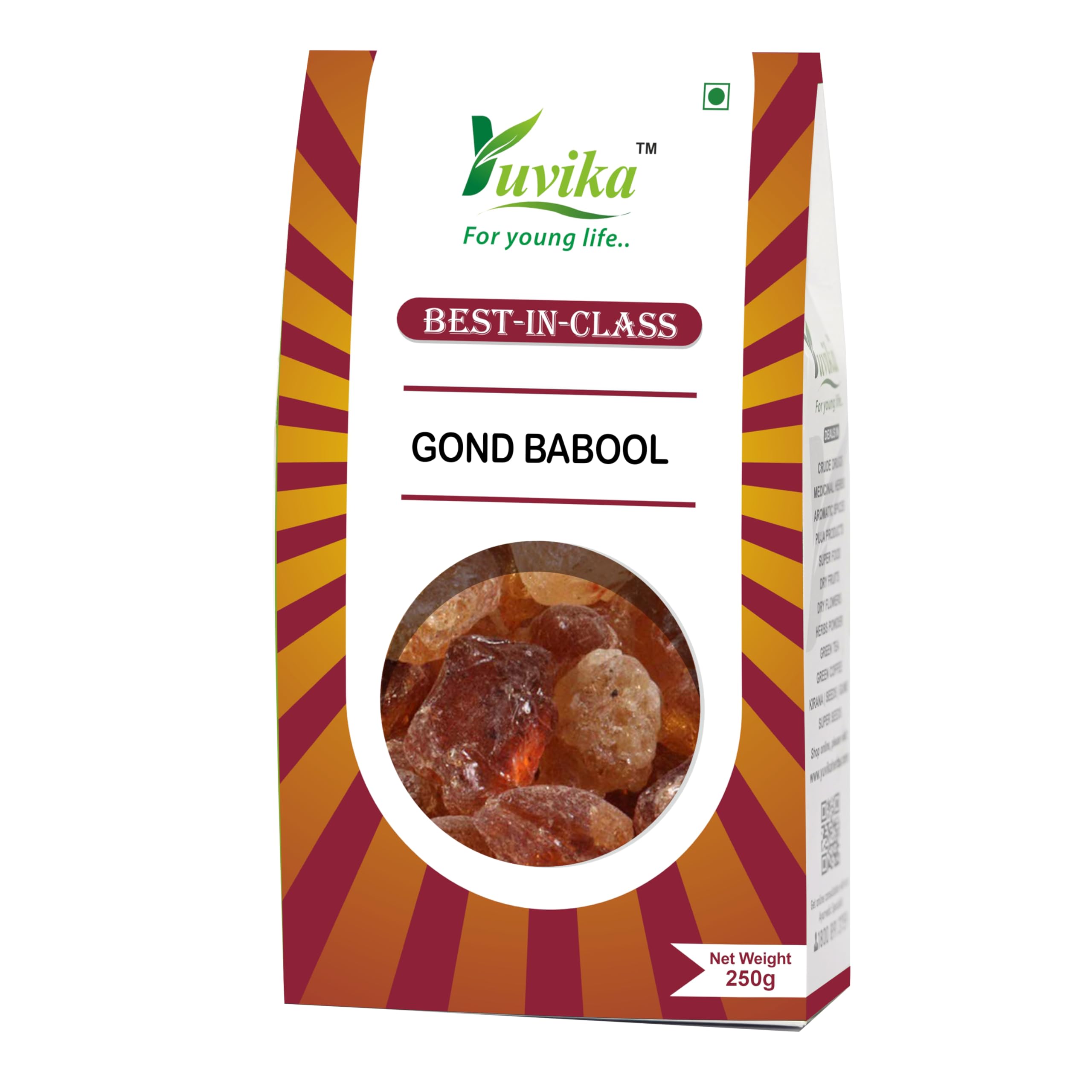 Yuvika Gond Babool 250 gram box of acacia gum