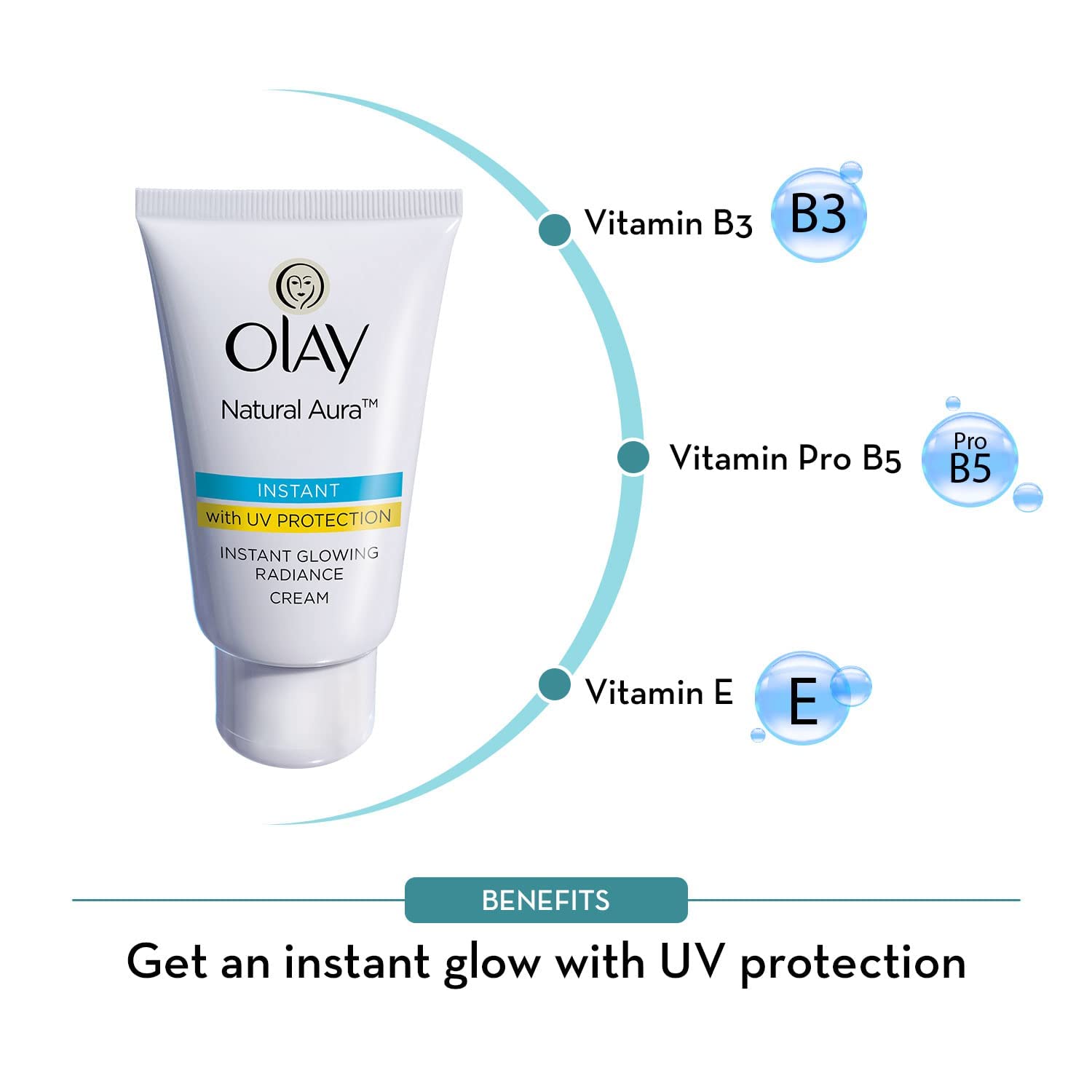 Olay 2 X Olay Natural White Instant Glowing Fairness Cream Uv Protection - 40gm – view 4
