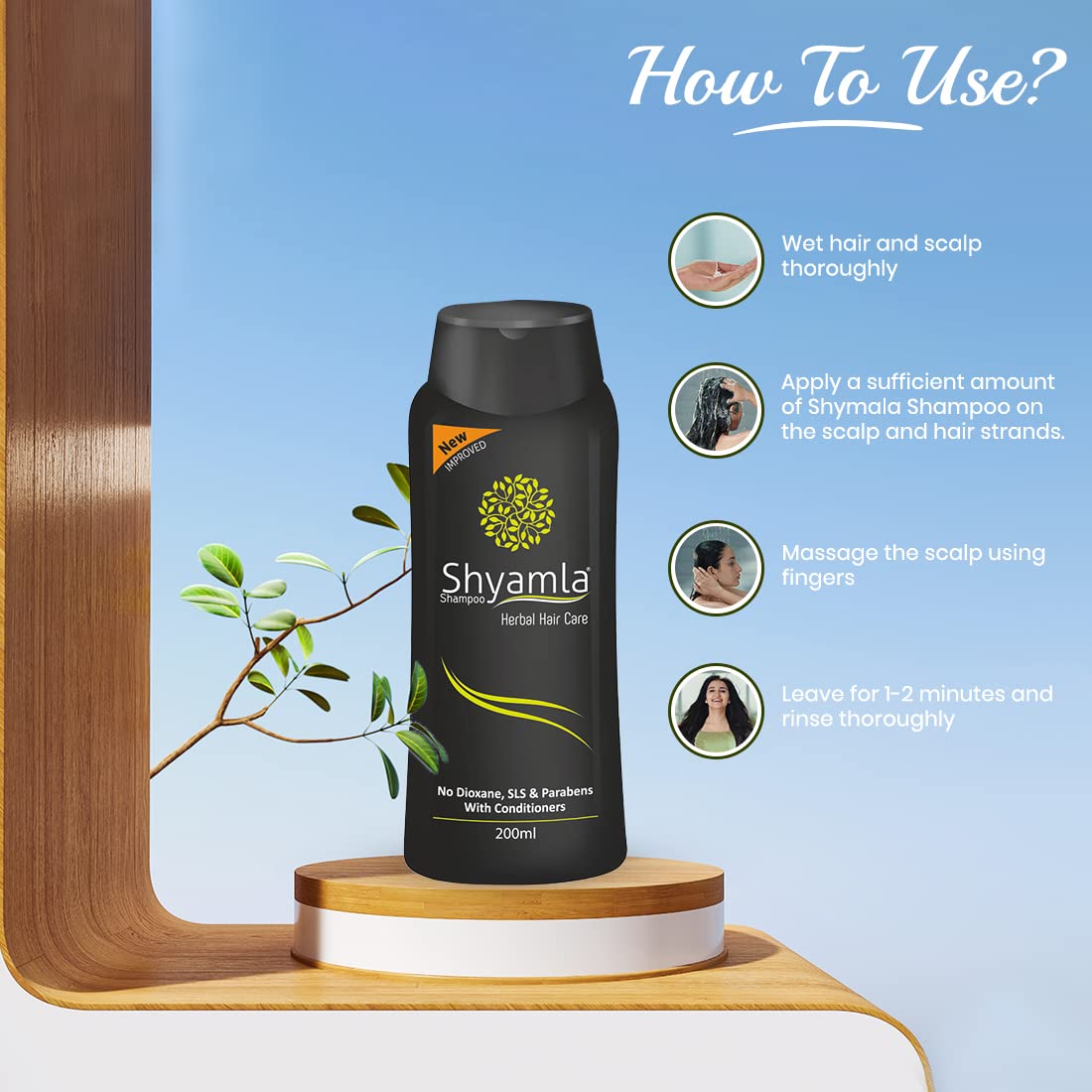 Trichup Shyamla Herbal Hair Shampoo (200 Ml) Pack of 2 – view 5
