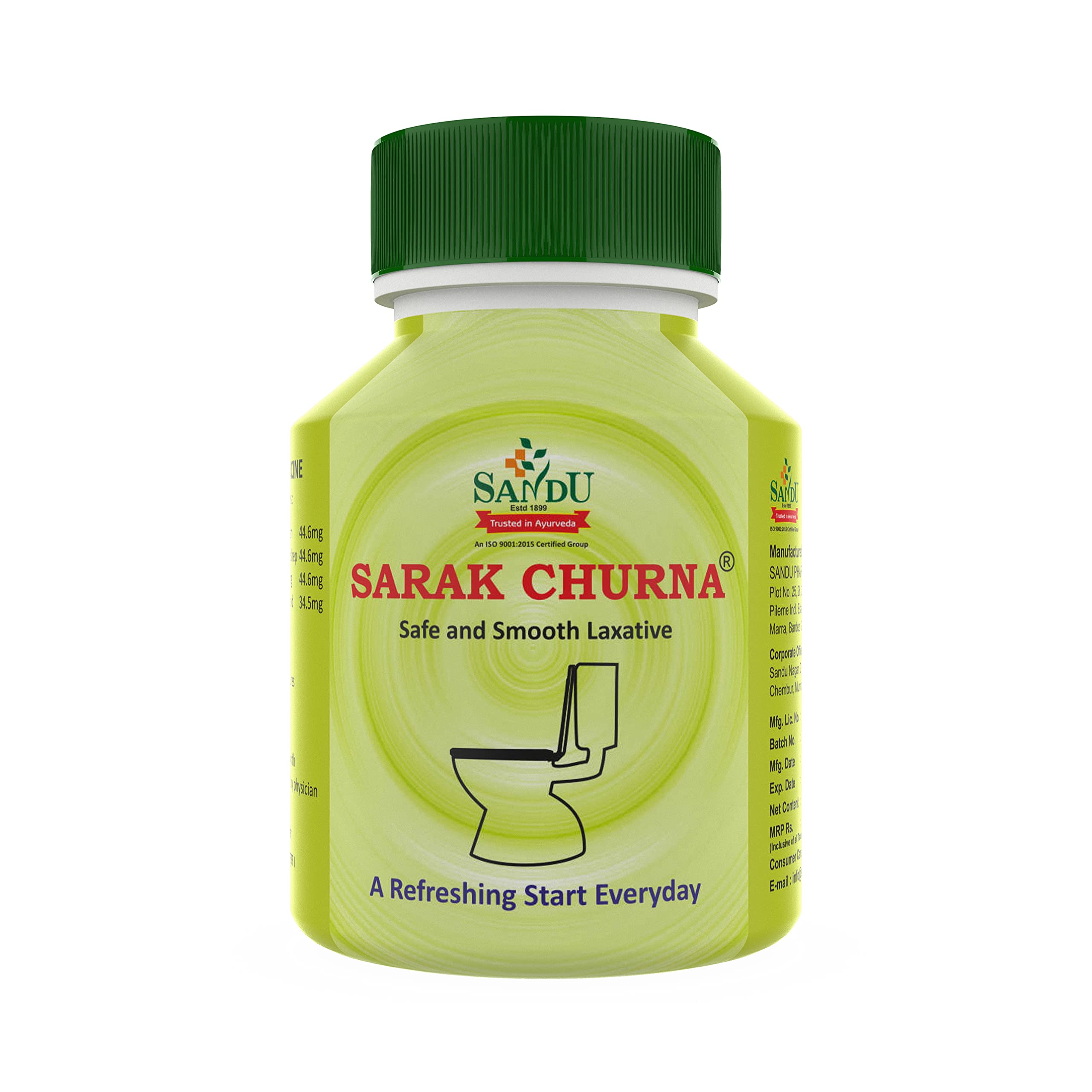 Pack of two Sandu Sarak Churna 50 g powder bottles