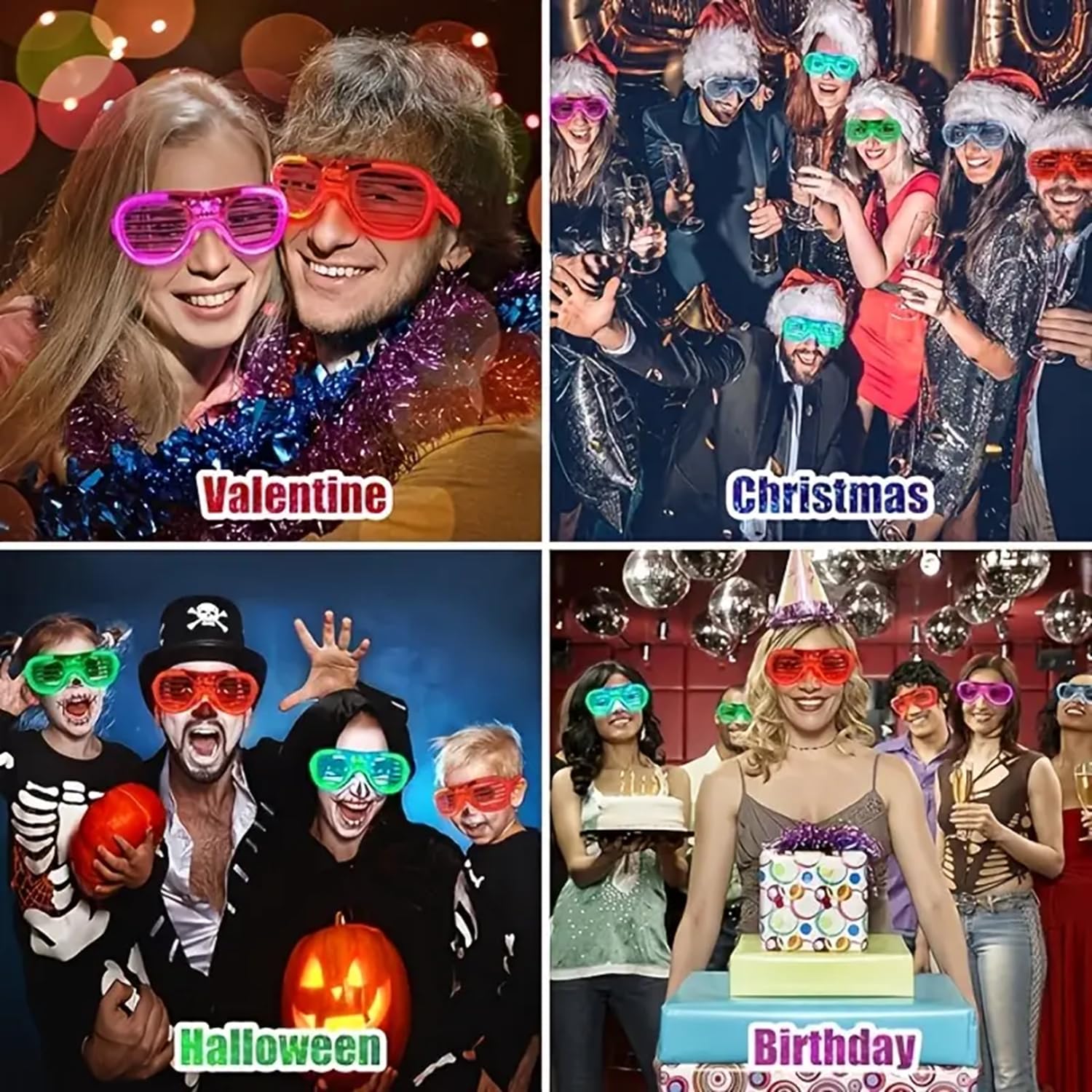 FAVELA 5 PCS LED Light Goggles For Night Party and Birthday Return Gifts For Kids – view 2