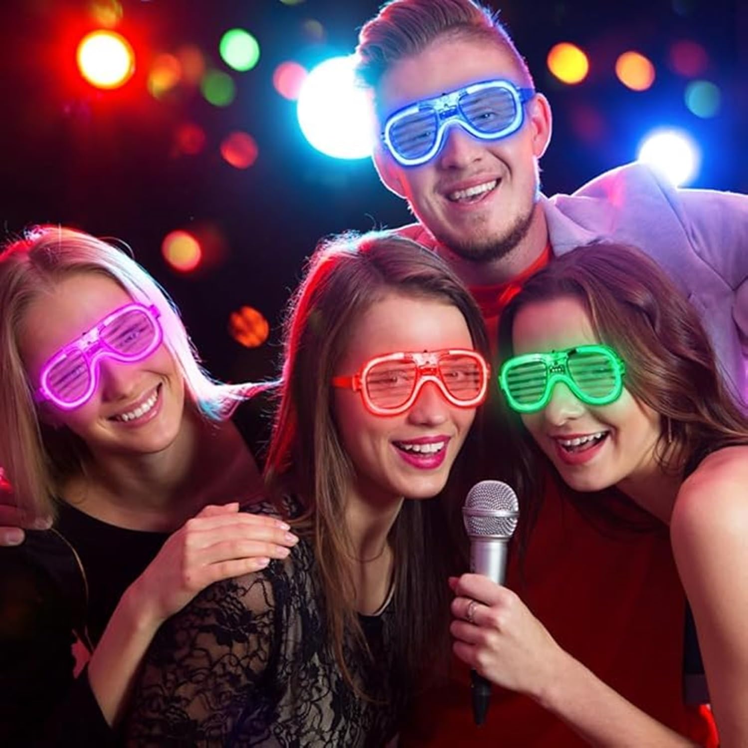 FAVELA 5 PCS LED Light Goggles For Night Party and Birthday Return Gifts For Kids – view 3