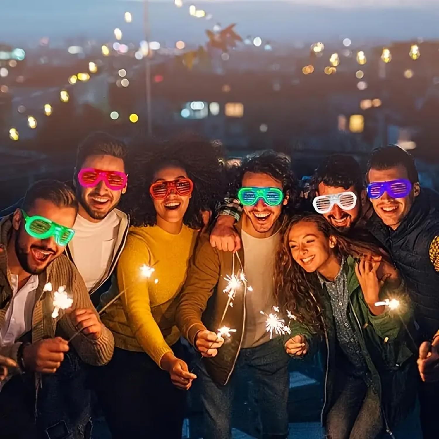 FAVELA 5 PCS LED Light Goggles For Night Party and Birthday Return Gifts For Kids – view 5