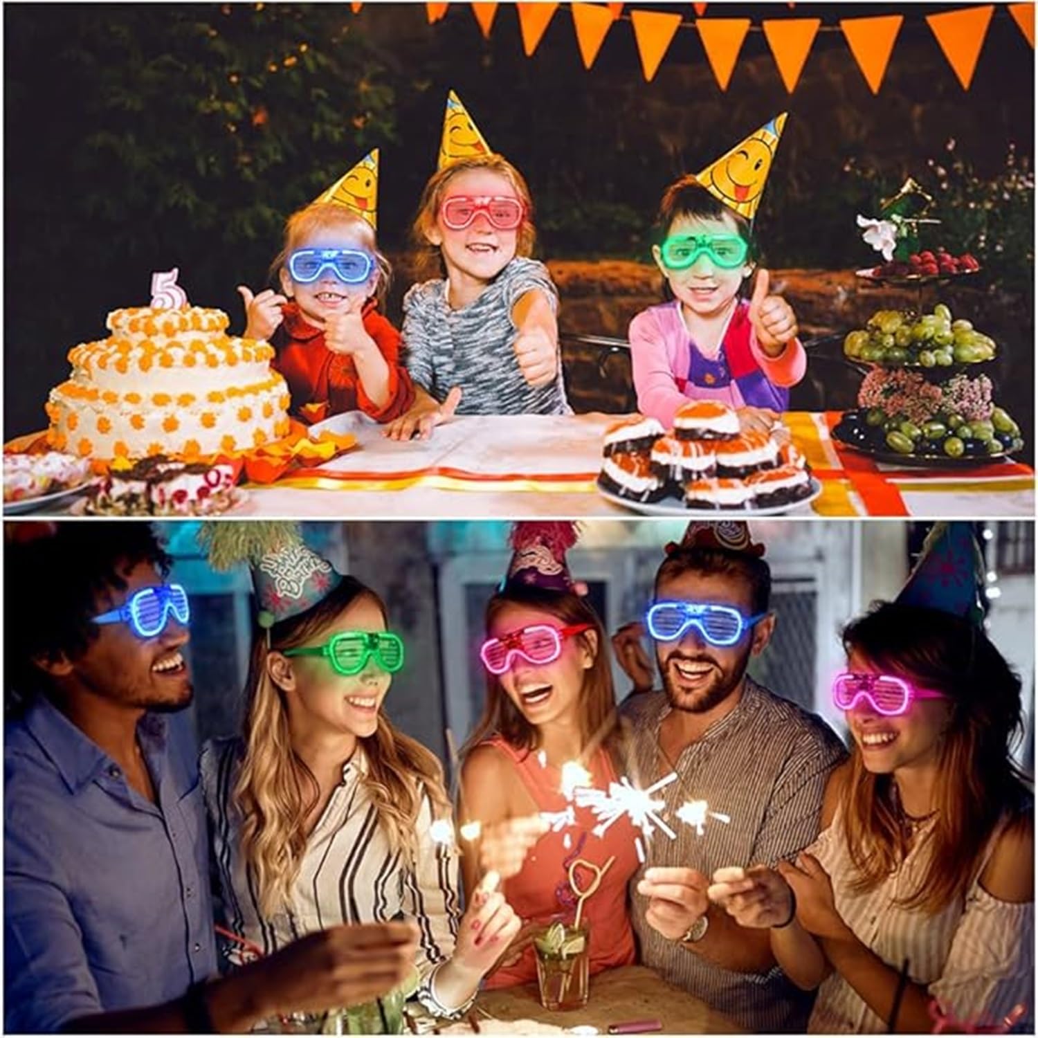 FAVELA 5 PCS LED Light Goggles For Night Party and Birthday Return Gifts For Kids – view 6