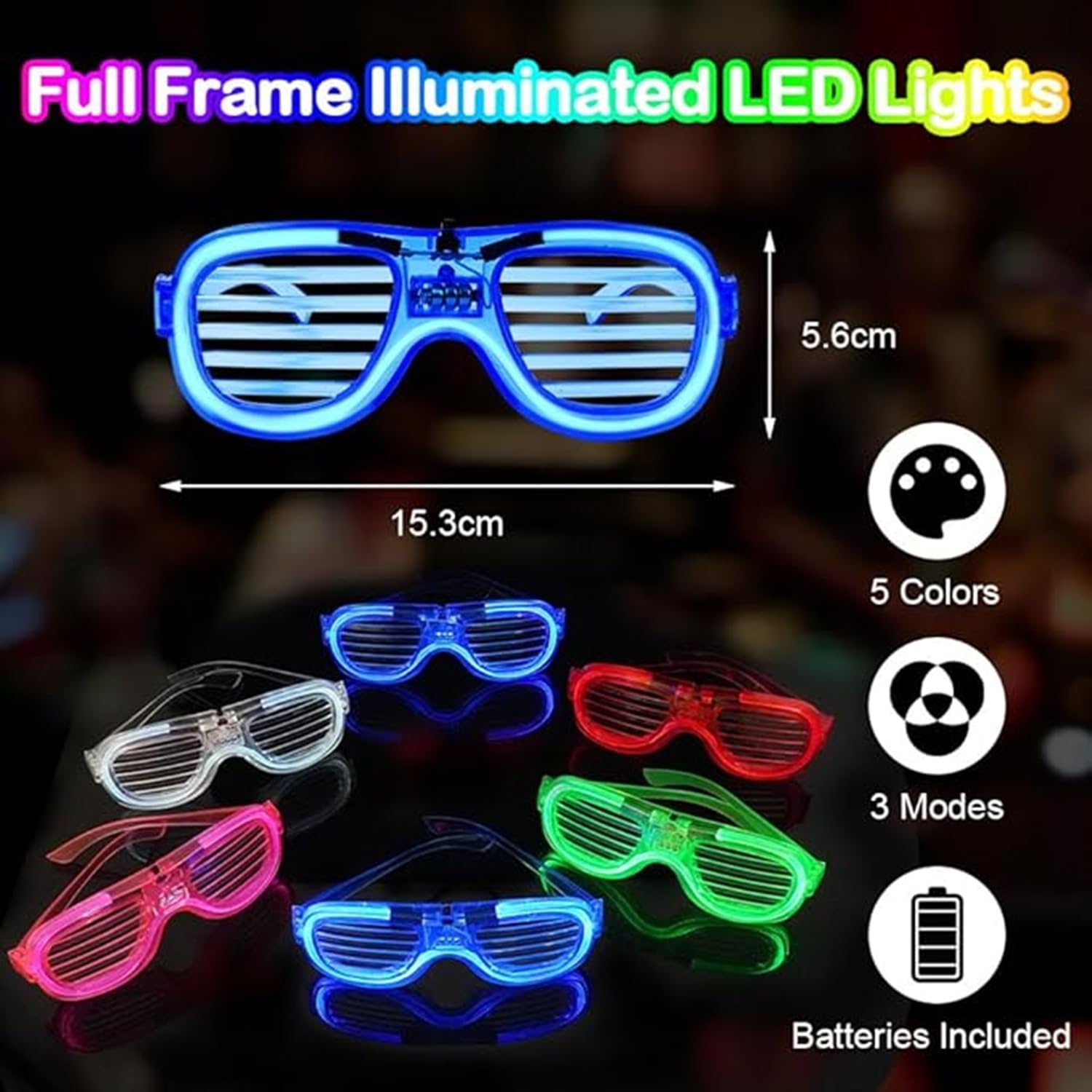 FAVELA 5 PCS LED Light Goggles For Night Party and Birthday Return Gifts For Kids – view 7