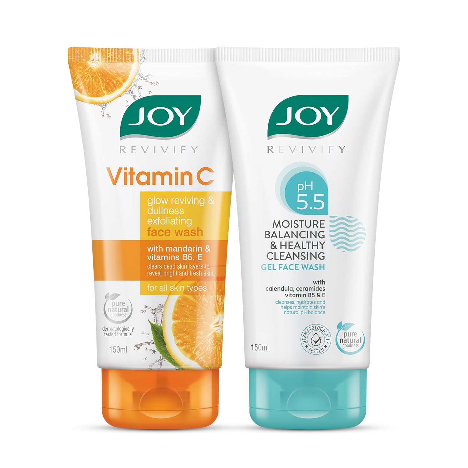 Joy Brightening & Moisture Balancing Face Cleansing Combo For Day & Night Routine (150mlx2) – view 1
