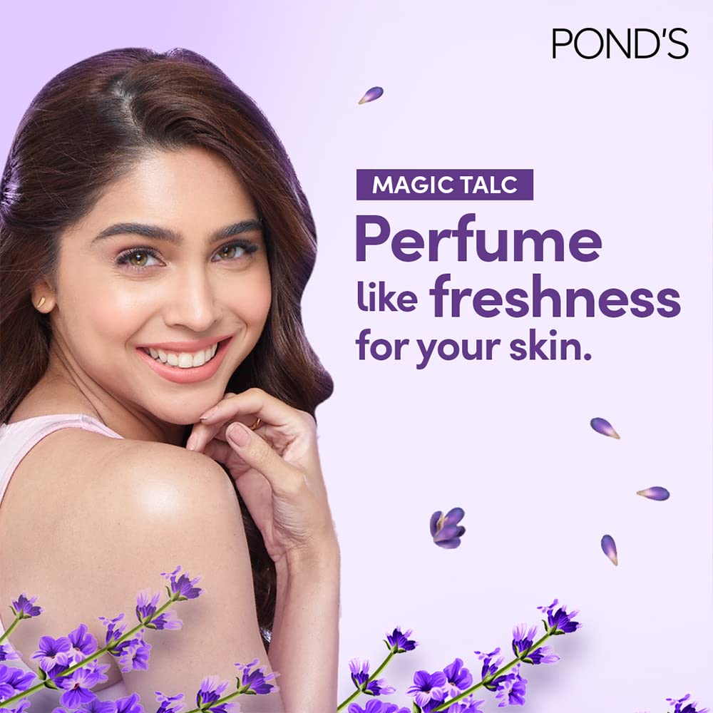 Pond's Magic, Freshness Talcum Powder, 400g, with Acacia, Honey Fragrance, Long-lasting Fragrance, Cooling Fresh Talc for Face & Body, For Men & Women – view 3