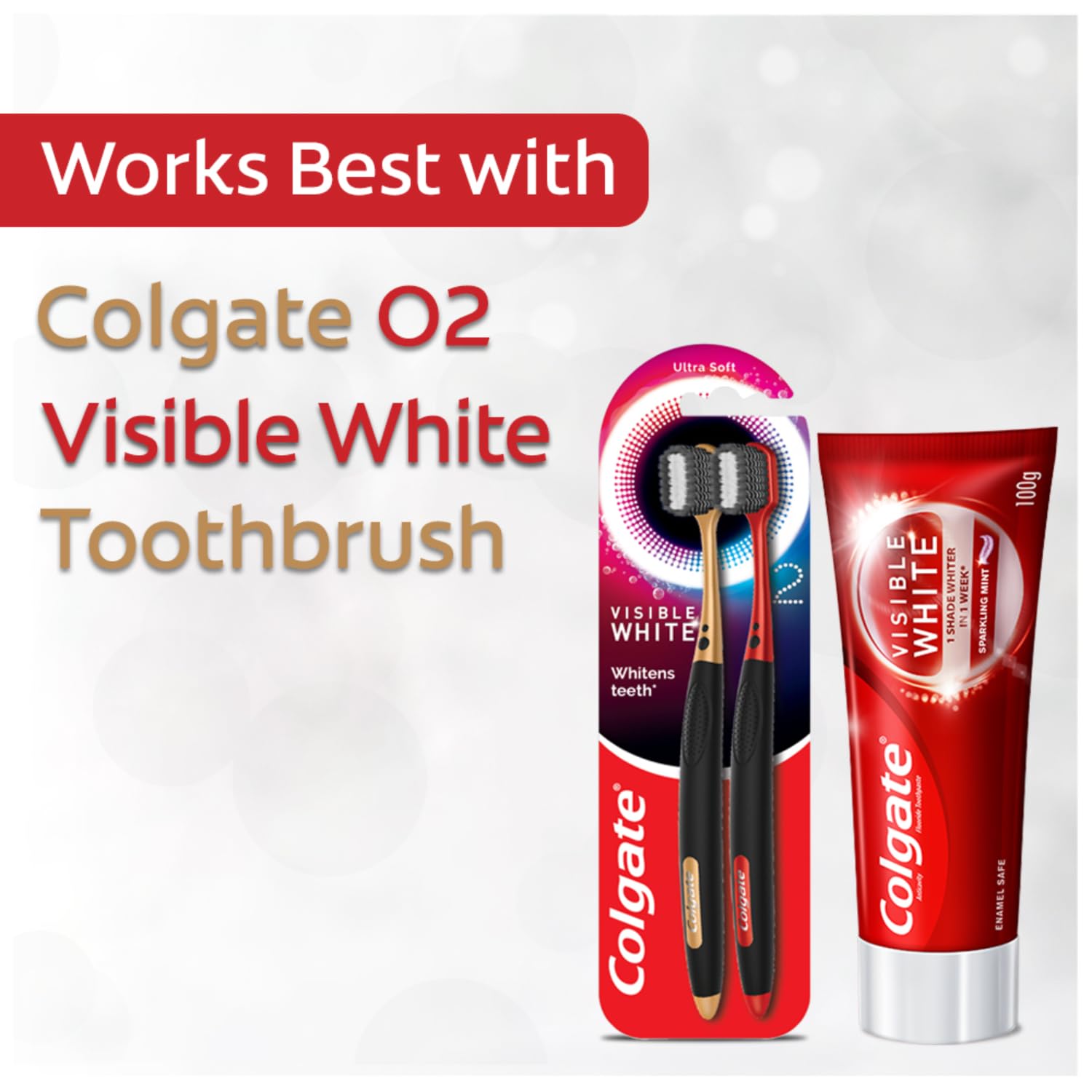 Colgate Visible White 165g Teeth Whitening Toothpaste, Protects Enamel, Removes Stains, With Whitening Accelerators – view 6