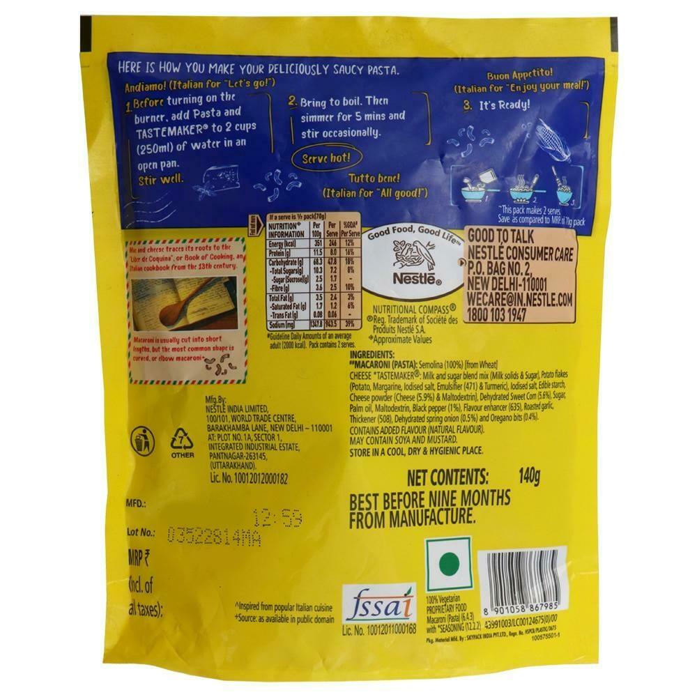 Maggi Cheese Macaroni Instant Pazzta Family Saver Pack 140 G – view 2