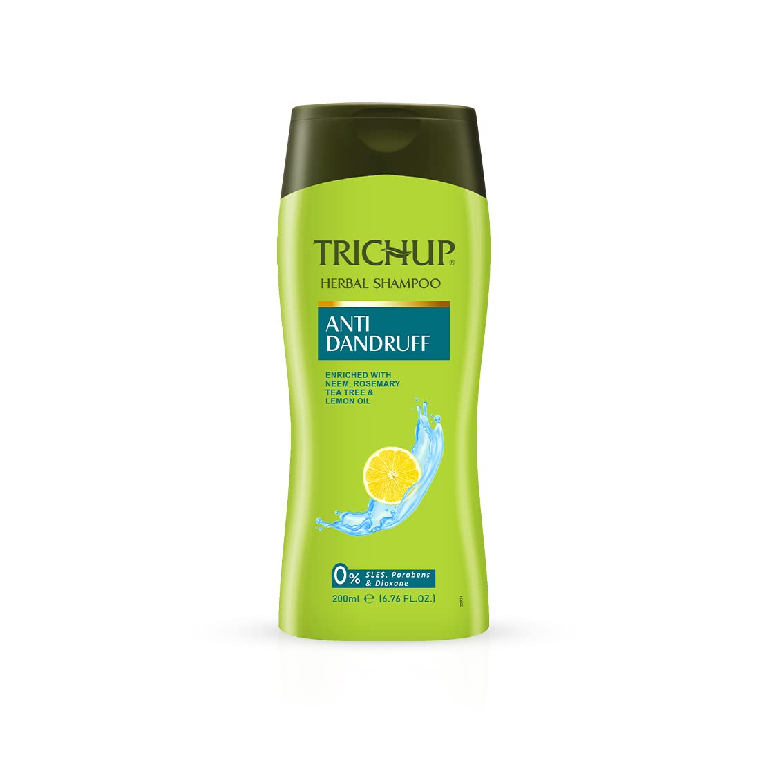Front view of Trichup anti dandruff shampoo 200 ml bottle