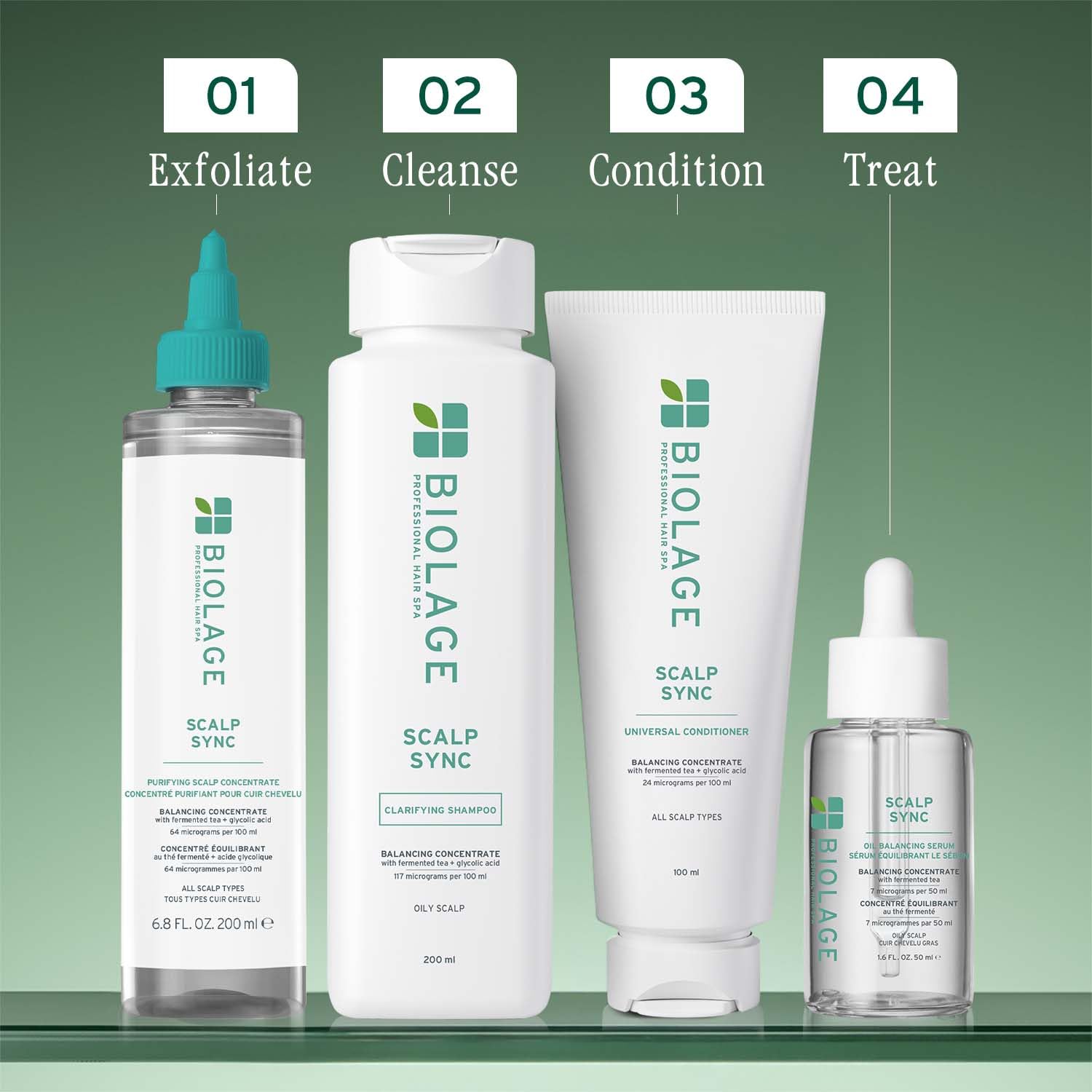 Biolage Scalp Sync Clarifying Shampoo, Soothed and Hydrated Scalp for up to 72 hours*, Enriched with Fermented Tea & Glycolic Acid, for Men and Women – view 8
