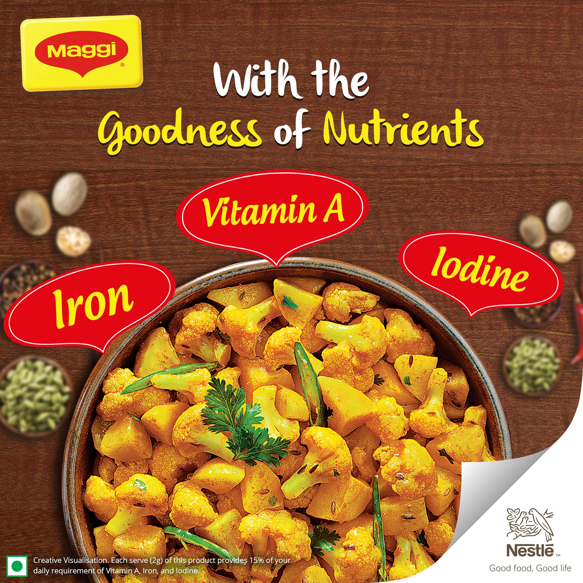 Maggi Masala-Ae-Magic Vegetable Masala, 72G Pouch (6G X 12 Sachets) – view 6