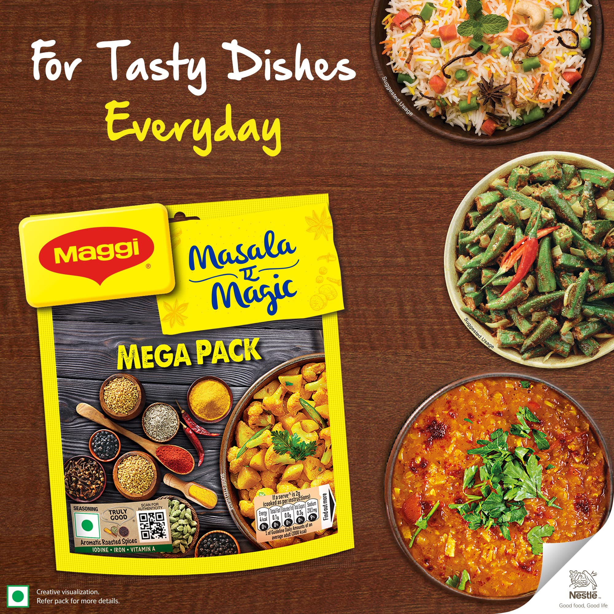Maggi Masala-Ae-Magic Vegetable Masala, 72G Pouch (6G X 12 Sachets) – view 7