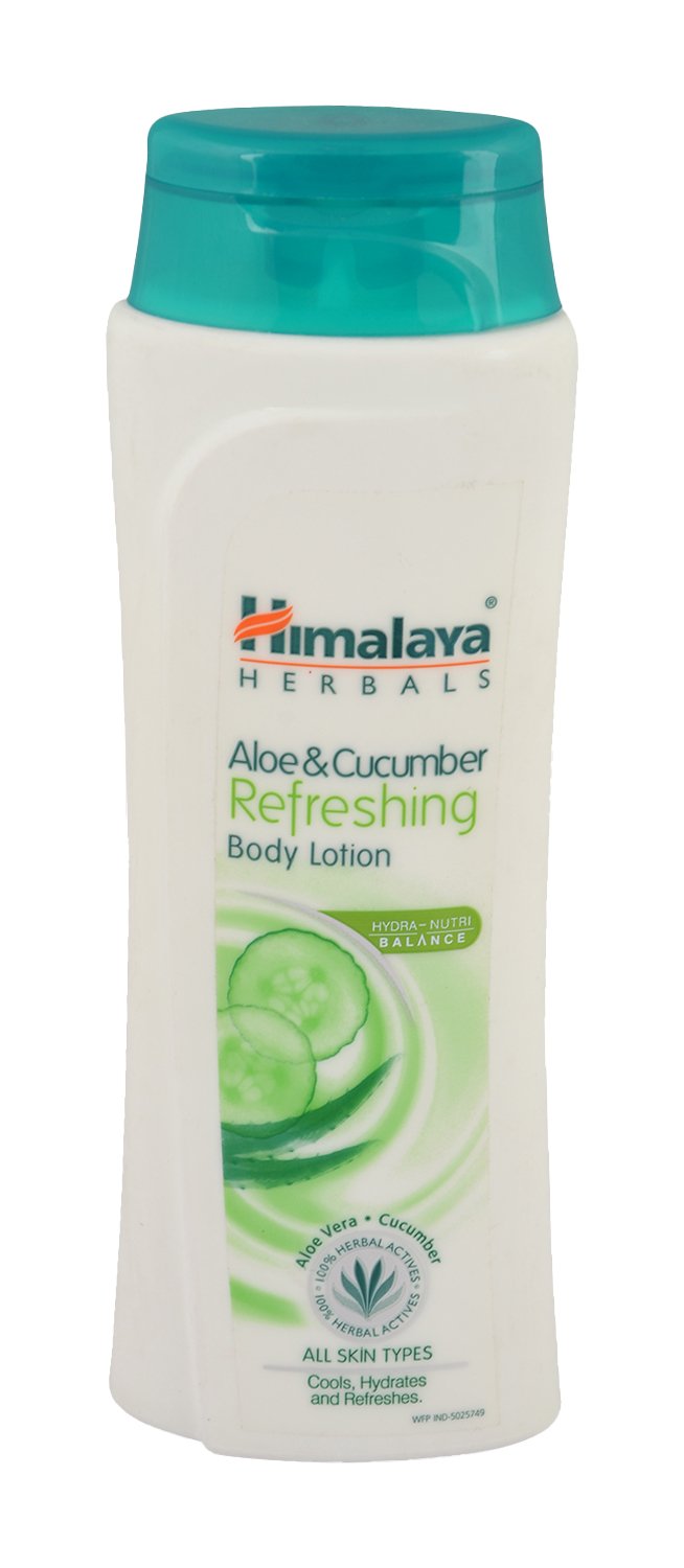 Front view of Himalaya aloe cucumber body lotion 100 ml