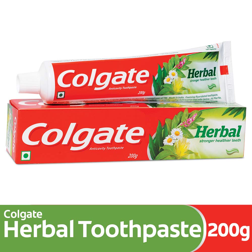 Colgate Herbal Toothpaste, Goodness of Natural Ingredients for Healthy Teeth, 200g – view 2