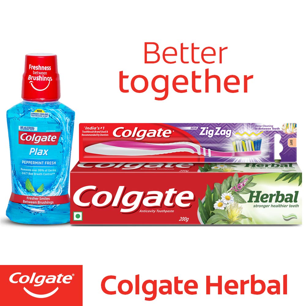 Colgate Herbal Toothpaste, Goodness of Natural Ingredients for Healthy Teeth, 200g – view 6