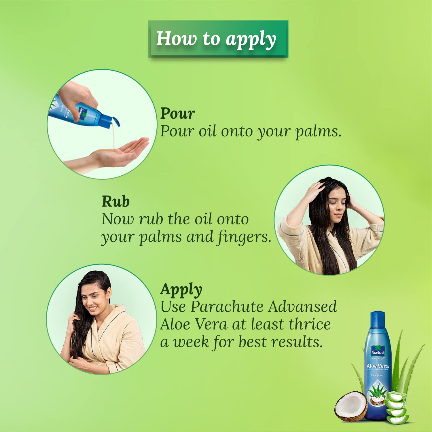 Parachute Advansed Aloe Vera Enriched Coconut Hair Oil, 250 ml – view 6