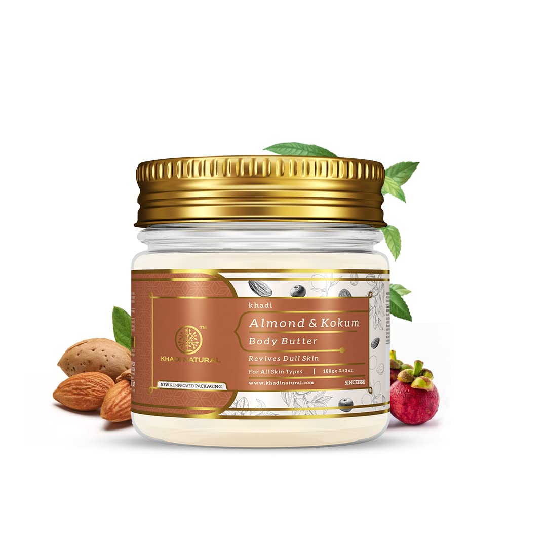 Khadi Natural Almond & Kokum Body Butter 100 g tub