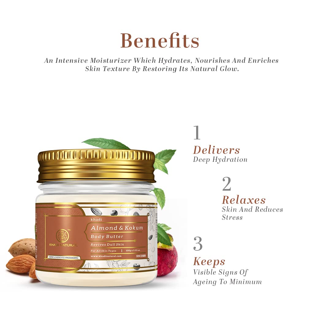 Khadi Natural Almond & Kokum Body Butter 100Gm – view 2