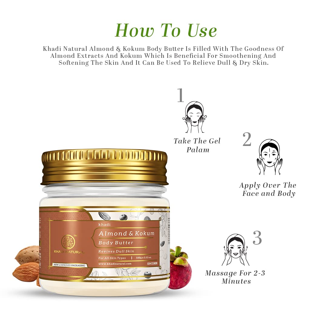 Khadi Natural Almond & Kokum Body Butter 100Gm – view 5