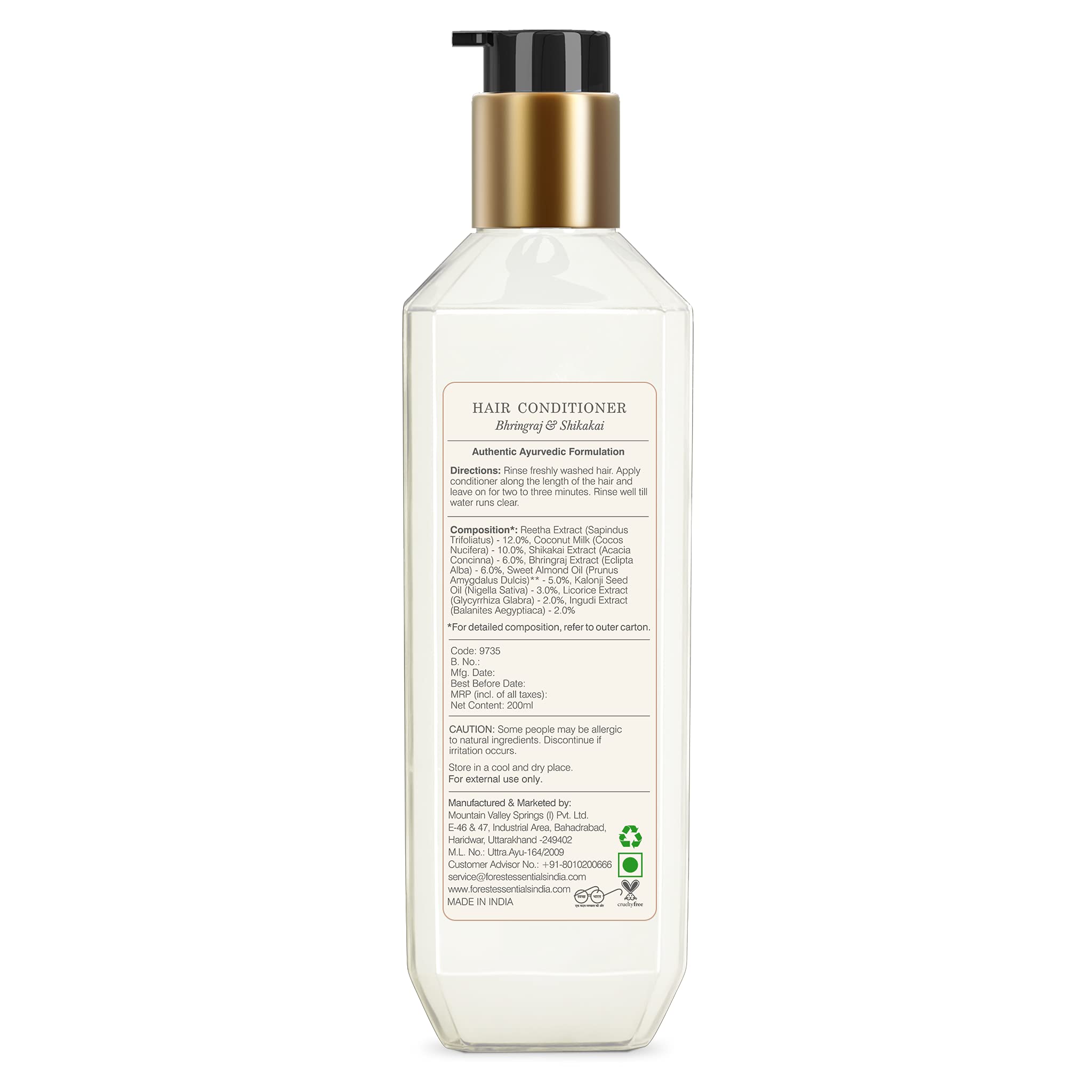 Forest Essentials Hair Conditioner Bhringraj & Shikakai & Forest Essentials Delicate Facial Cleanser Kashmiri Saffron & Neem – view 4