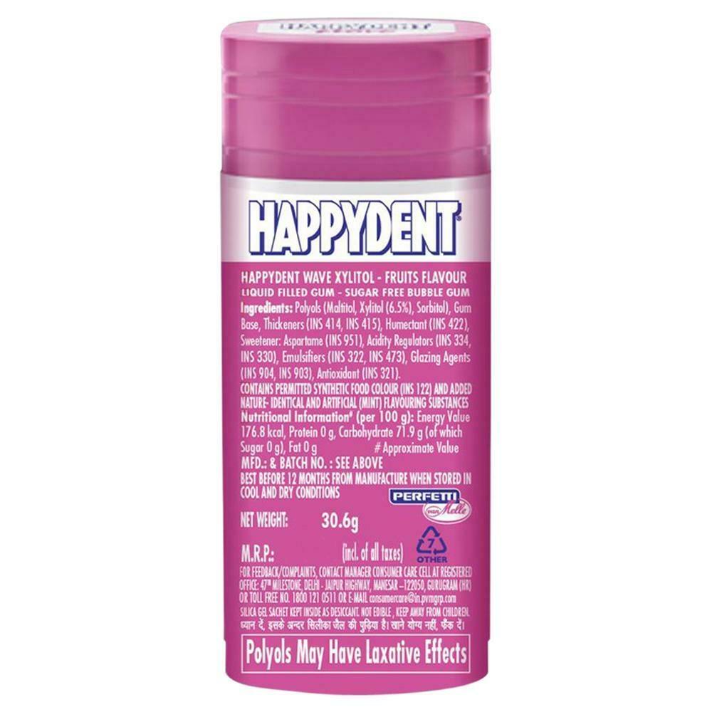 Happydent Wave Sugarfree Fruits Flavour Chewing Gum With Xlitol 28.9 G – view 2