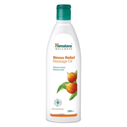 Himalaya Herbals stress relief massage oil 200 ml pack