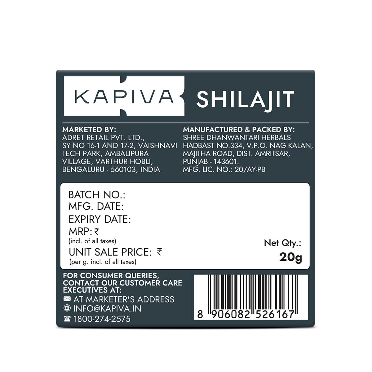 Kapiva Original Himalayan Shilajit/Shilajeet Resin 20g – view 9