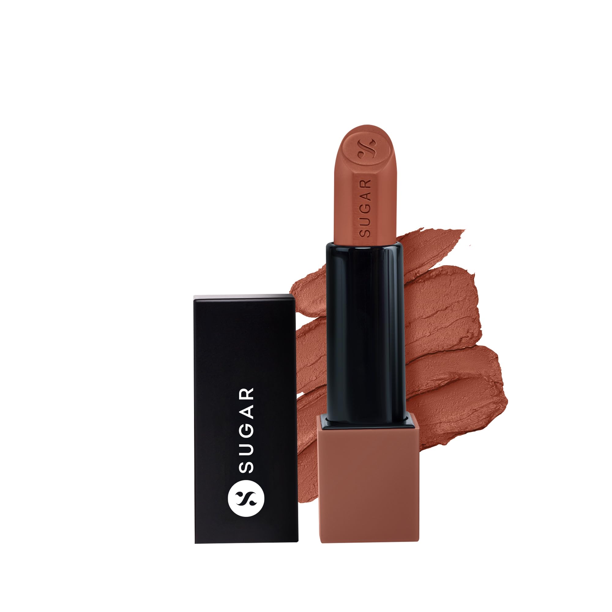 Velvet matte SUGAR peptide serum lipstick in 03 Sahara Sands