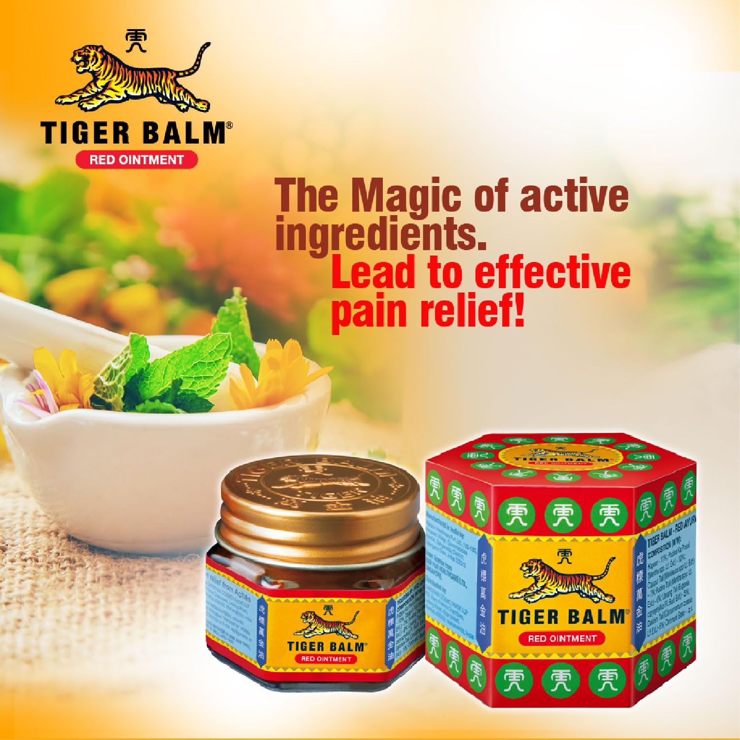 Tiger Balm Red Ointment For Effective Relief From Muscular Aches, Sprains & Pain - 21ml – view 6