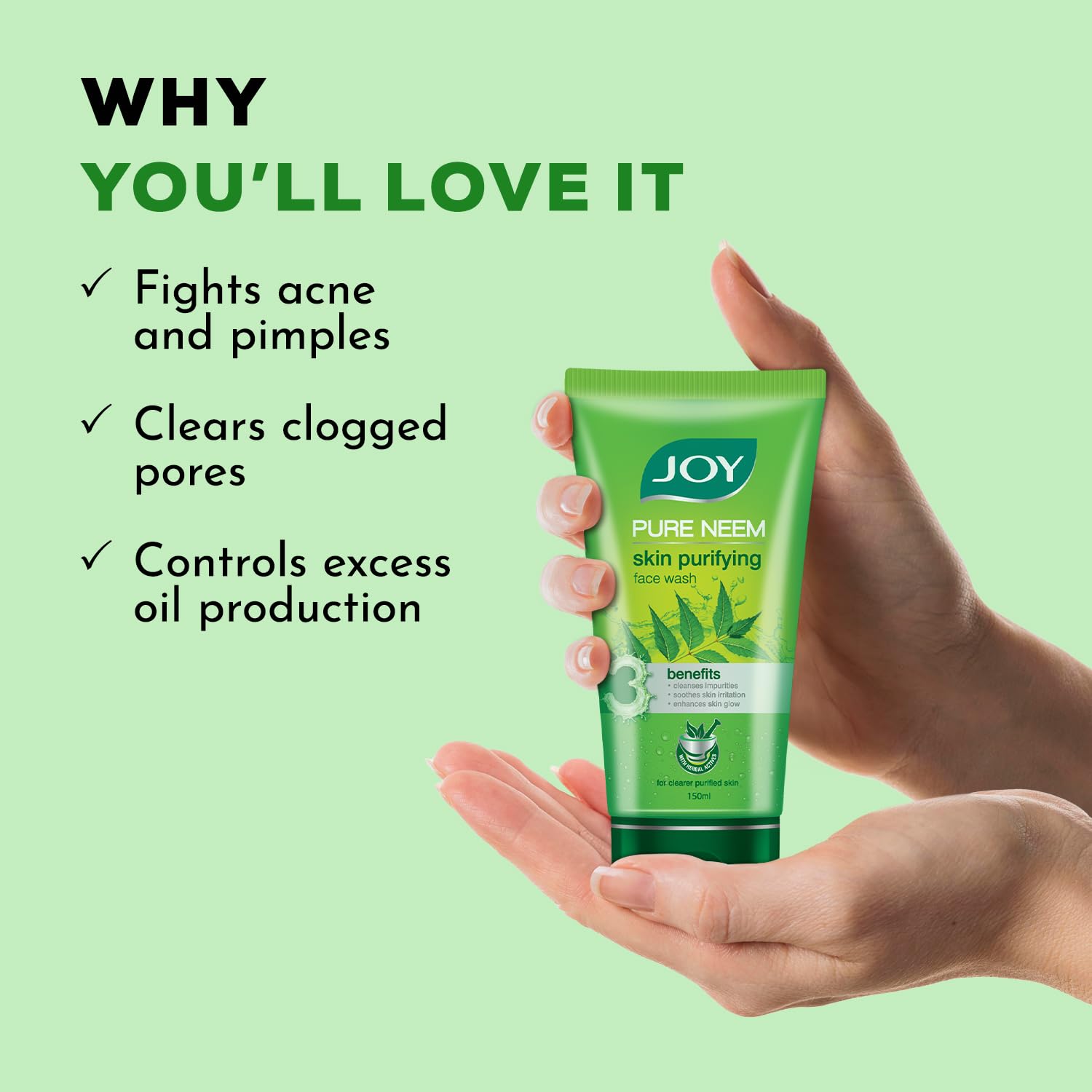Joy Skin Purifying Neem Face Wash for Oily & Acne-Prone Skin – view 4