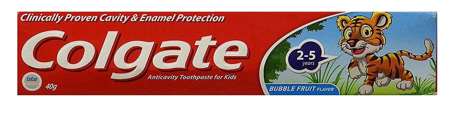 TGC Colgate Kids Toothpaste - 40 g (Bubble Fruit) 2-5 Years – view 1