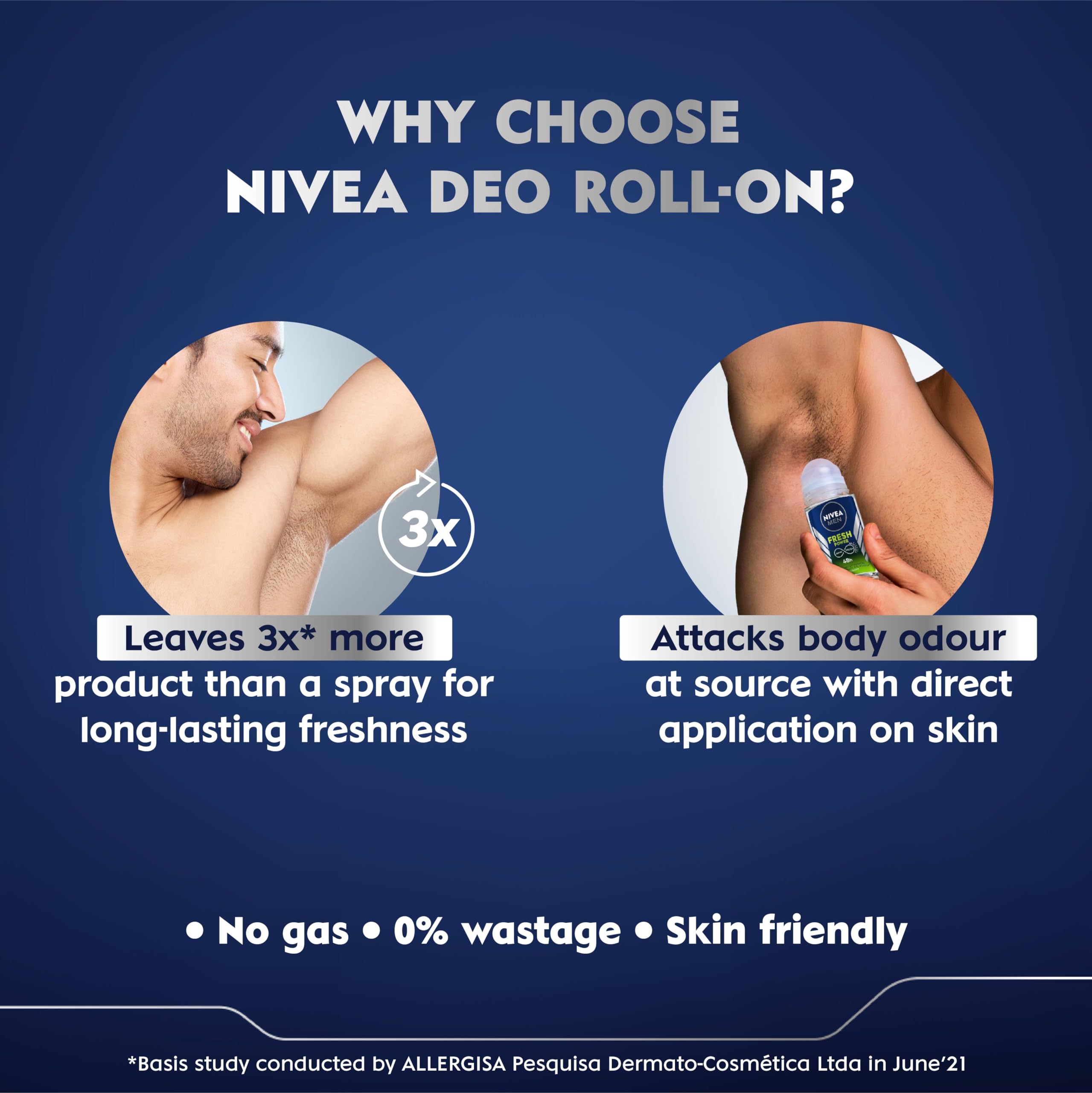 Nivea Deodorant Roll On, Fresh Power for Men, 50ml – view 4