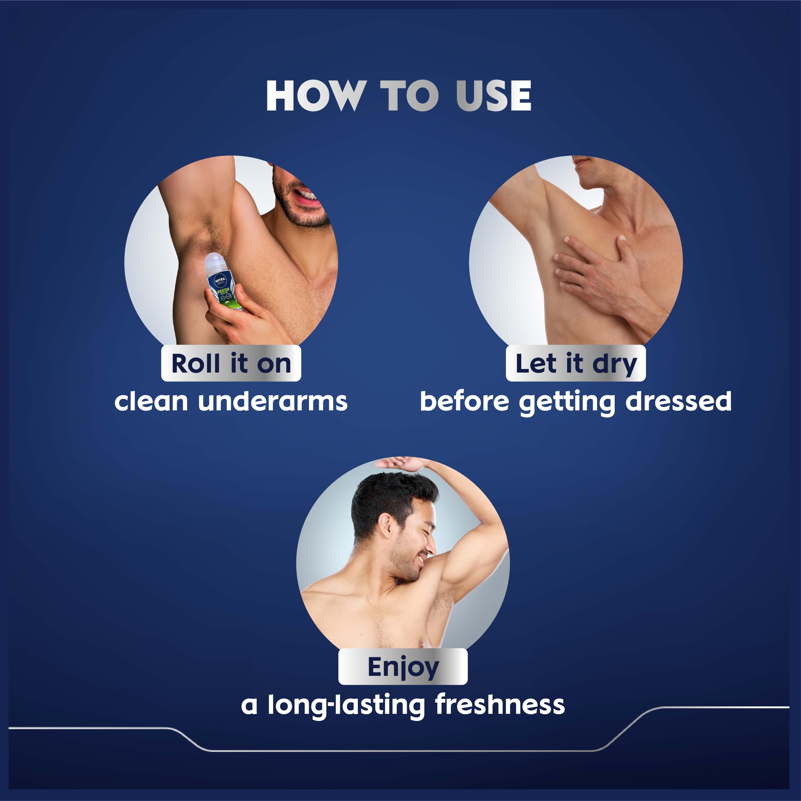 Nivea Deodorant Roll On, Fresh Power for Men, 50ml – view 6