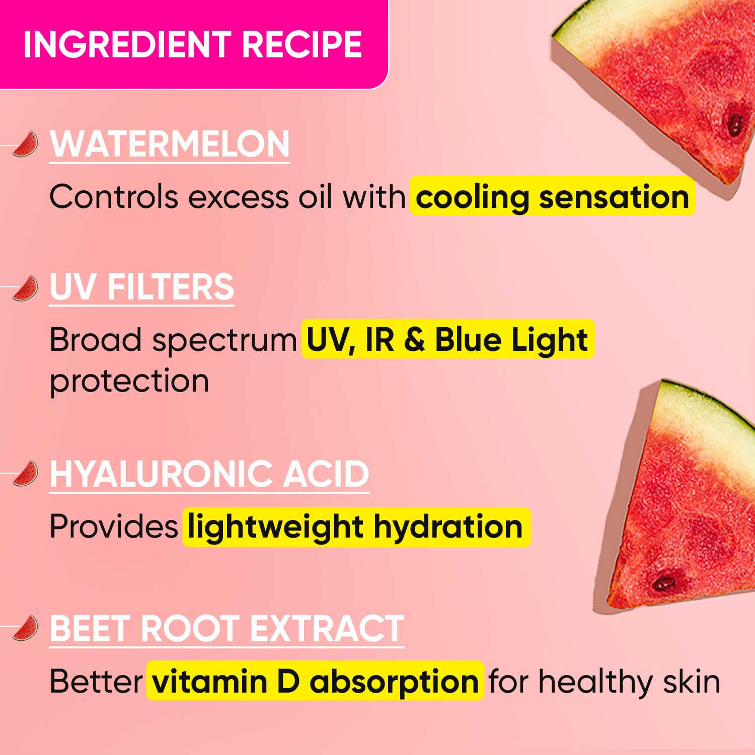 Dot & Key Watermelon Hyaluronic Cooling Sunscreen SPF 50 PA+++ Combo (Pack of 2, 50gm each) – view 5