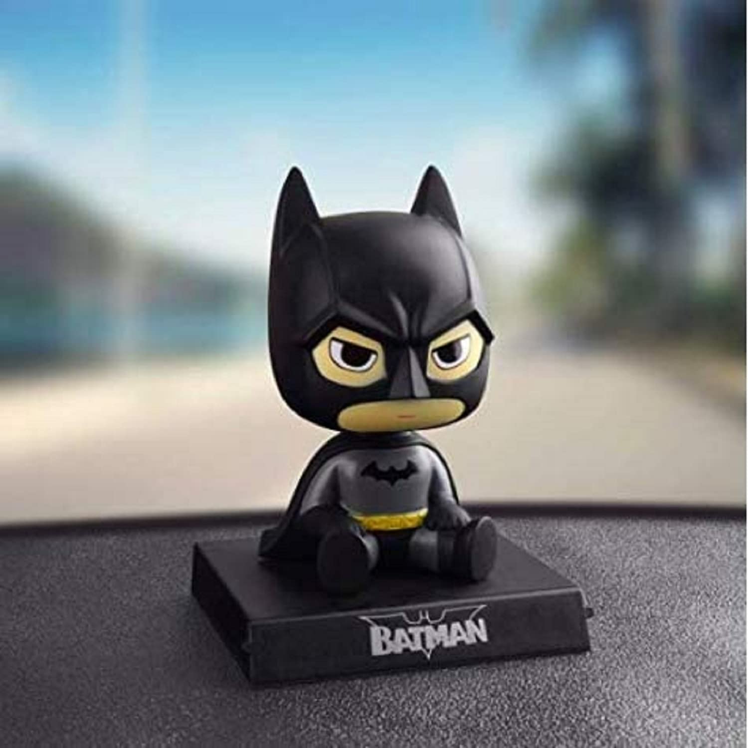 AUGEN Super Hero Batman Action Figure Limited Edition Bobblehead with Mobile Holder for Car Dashboard, Office Desk & Study Table (Pack of 1) – view 2