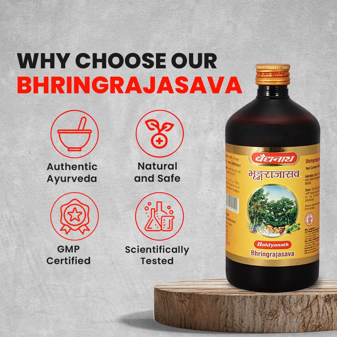 Baidyanath Bhringrajasava, Syrup (450 Ml) – view 4