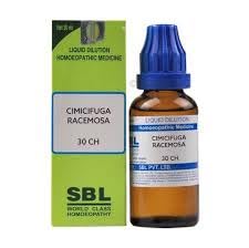 Cimicifuga Racemosa 30CH adult-use 30 ml bottle from India
